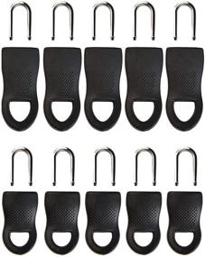 img 4 attached to 🔧 10PCS Universal Detachable Zipper Puller Set: Repair Kits with Anti-Slip Particles and U Shape Pull Ring Zipper Slider