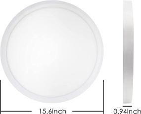 img 2 attached to Banord WiFi Smart Ceiling Lights: 25W Flush Mount Ceiling Lamp with Alexa and Google Compatibility, Adjustable Color Temperature and Dimmable, Ideal for Bedroom, Kitchen, Closet, and Room - 2.4GHz WiFi Connection