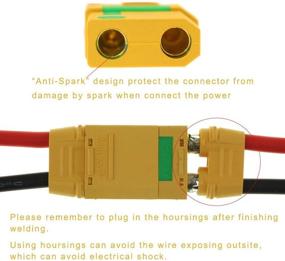 img 3 attached to 🔌 SoloGood - Xtreme Performance Package of 10 XT90S Anti-Spark Male-Female Connectors | Ideal for Batteries, ESCs, and Charger Leads