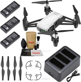 img 3 attached to 🚁 Tello Drone Quadcopter Boost Combo: 3 Batteries, Charging Hub & Surmik Care Kit