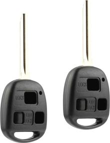 img 2 attached to Key Fob Shell Case for Toyota Land Cruiser & FJ Cruiser, Set of 2