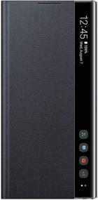 img 4 attached to Sleek Black Samsung Galaxy Note10 S-View Flip Cover - US Version with Warranty