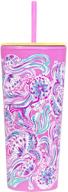 🌼 lilly pulitzer insulated reusable flexible: the perfect eco-friendly solution for keeping your beverages cool логотип