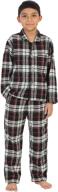 cozy and stylish: gioberti little flannel pajamas stripe for boys' clothing, sleepwear & robes logo