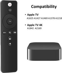 img 2 attached to Пульт дистанционного управления AarooGo TV Button для проигрывателя Apple TV 4K - A1294, A1218/MA711, A1378/MC572, A1427/MD199, A1625/MGY52/MLNC2, A1842/MQD22/MP7P2 - управление громкостью и питанием включено