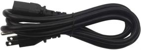 img 1 attached to 🔌 Versatile Mackertop Universal Power Cord: 6ft Extension Cable for PC, Monitor, Smart TV & Printer Replacement – 3 Prong, NEMA 5-15P to IEC320C13, 7A 125V