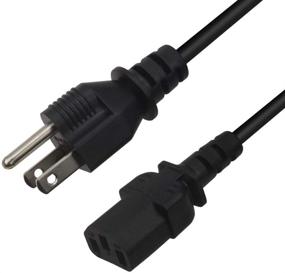 img 4 attached to 🔌 Versatile Mackertop Universal Power Cord: 6ft Extension Cable for PC, Monitor, Smart TV & Printer Replacement – 3 Prong, NEMA 5-15P to IEC320C13, 7A 125V