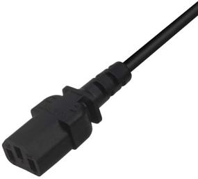 img 2 attached to 🔌 Versatile Mackertop Universal Power Cord: 6ft Extension Cable for PC, Monitor, Smart TV & Printer Replacement – 3 Prong, NEMA 5-15P to IEC320C13, 7A 125V