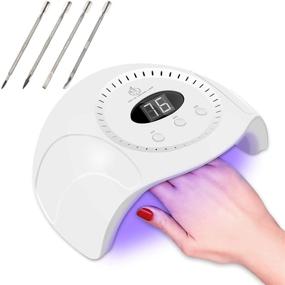 img 4 attached to 💅 Quick Dry UV LED Nail Lamp 60W with 3 Timer Settings - Portable Nail Dryer and Curing Light for All Gel Nail Polish