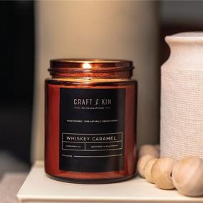 img 2 attached to 🕯️ Whiskey Caramel Christmas Candle Premium Edition - Scented Candles for Men, All Natural Home Fragrance, Holiday Aromatherapy Candle, Non-Toxic & Long-Lasting