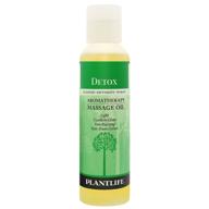 revitalize your senses with plantlife detox aromatherapy massage oil - 4 oz logo