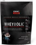 💪 supercharge your workouts with gnc amp wheybolic - cookies and cream logo