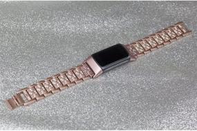 img 2 attached to Ремешки Mtozon Bling, совместимые с Fitbit Charge 5