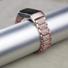 img 1 attached to Ремешки Mtozon Bling, совместимые с Fitbit Charge 5