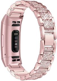 img 4 attached to Ремешки Mtozon Bling, совместимые с Fitbit Charge 5