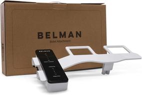 img 4 attached to BELMAN Premium Bidet Attachment - Sleek & Slim Design - Hygienic Water Sprayer - Dual Wash Nozzles with Self Cleaning - Adjustable Water Pressure - Non-Electric Install - Black