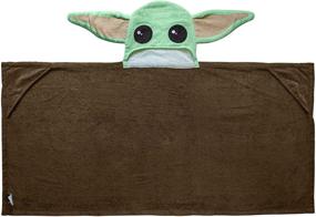 img 1 attached to Disney Star Mandalorian Hooded Towel
