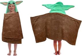 img 2 attached to Disney Star Mandalorian Hooded Towel