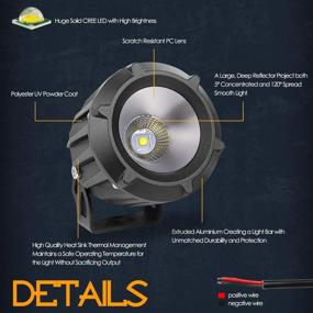 img 2 attached to Driving Lights Nirider Motorcycle Waterproof Lights & Lighting Accessories