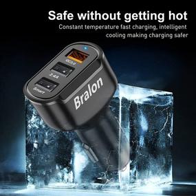 img 2 attached to 🚗 Bralon USB Car Charger with Quick Charge 3.0 & Dual USB-A for Phone 12 Pro(Max)/11 Pro Max/Galaxy S10 & More