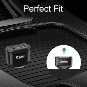 img 1 attached to 🚗 Bralon USB Car Charger with Quick Charge 3.0 & Dual USB-A for Phone 12 Pro(Max)/11 Pro Max/Galaxy S10 & More