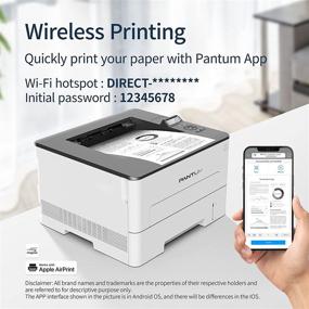 img 3 attached to Pantum P3302DW Compact Laser Printer: Black & White, Wireless Ethernet and USB2.0, Auto Two-Sided Printing, Perfect Printer for Home Office Use (Model: V4B15B)