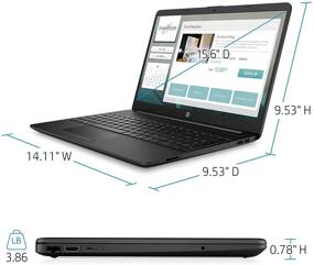 img 1 attached to 🖥️ 2021 HP 15.6" Thin Laptop: Intel N4020, 8GB RAM, 128GB SSD, Webcam, 1-Year Office365, Wi-Fi, Windows 10 S, FHD Display – Google Classroom & Zoom School, Business Ready – ROKC Bundle