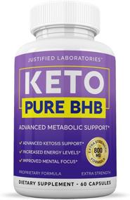 img 2 attached to 🥦 Keto Pure BHB Pills - Advanced Ketogenic Supplement with Real Exogenous Ketones for Men and Women - 60 Capsules, Pack of 3 Bottles