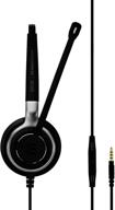 🎧 sennheiser sc 635 (507253) - single-sided business headset with hd sound & ultra noise-cancelling microphone for mobile phones and tablets (black) logo