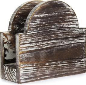 img 3 attached to Rustic Torched Arched Tabletop - MyGift