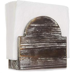 img 4 attached to Rustic Torched Arched Tabletop - MyGift