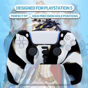 img 3 attached to 🎮 Playstation 5 Controller Silicone Skin Protector with Thumb Grip Cases - Pack of 3 for PS5 Console