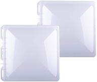 🔧 wadoy 13" x 13" rv vent cover: compatibility with jensen metal roof vents, camper vent lid (2 pack) logo