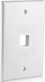 img 3 attached to 🔌 Premium Mediabridge Keystone Wall Plate (1-Port, White) - 5 Pack - Part# 51W-101-5PK - Buy Now!