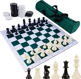 img 4 attached to 🎮 Portable Checkers Tournament Mousepad by Juegoal