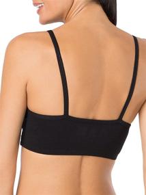 img 2 attached to Fruit Loom Spaghetti Sportsbra Heather Women's Clothing