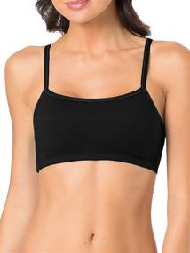 img 3 attached to Fruit Loom Spaghetti Sportsbra Heather Women's Clothing