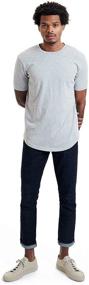 img 4 attached to GOODLIFE Scallop T Shirt Durable Tailored Men's Clothing