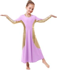 img 3 attached to Metallic Liturgical Lyrical Worship Dancewear Sports & Fitness in Other Sports