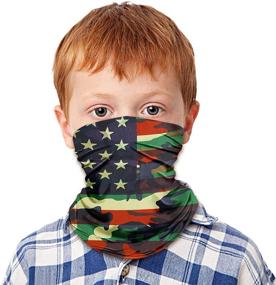 img 1 attached to Kids Neck Balaclava Adjustable Reusable Boys' Accessories : Cold Weather