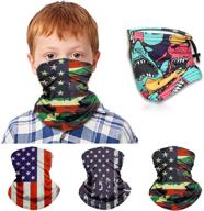 kids neck balaclava adjustable reusable boys' accessories : cold weather logo