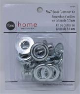 🔩 dritz home 10 sets grommet kit with tools, 7/16-inch, zinc-plated silver brass logo