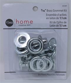 img 3 attached to 🔩 Dritz Home 10 Sets Grommet Kit with Tools, 7/16-Inch, Zinc-Plated Silver Brass