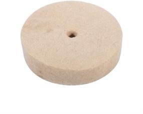 img 4 attached to 🔸 Mini Wheel Buffer: 4 Inch Polishing Buffing Wheel with Wool Felt - Perfect Metal Polishing Accessories, Round Wheel Wool, 1 Inch Thickness