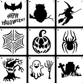 img 3 attached to LLGLTEC Halloween Stencils Template Reusable