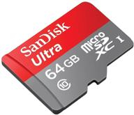 📷 sandisk 64gb ultra microsdxc card for samsung galaxy s7 – professional hi-speed, lossless format with standard sd adapter (uhs-1 class 10 certified 80mb/s) logo