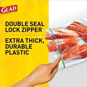 img 1 attached to Glad Zipper Food Storage Freezer Household Supplies for Paper & Plastic