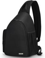 🎒 caden camera bag sling backpack: versatile dslr/slr mirrorless case with tripod holder - black logo