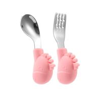 toddler utensils spoon feeding silverware logo