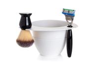 🪒 shavebowl modular shaving bowl: convenient & american-made white bowl logo